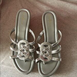 Cole Haan Metallic Silver Women's Sandals